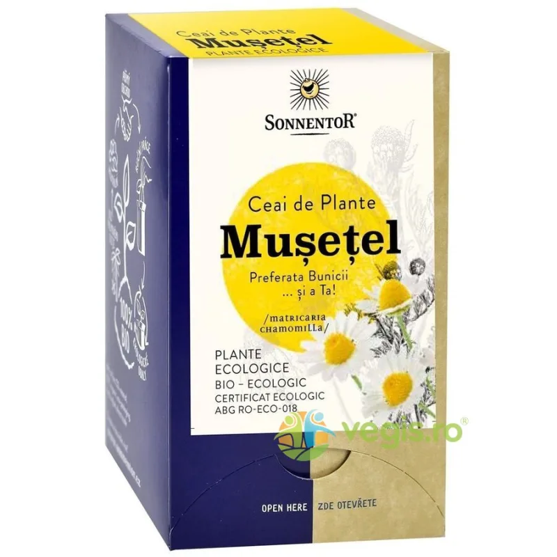 Ceai de Musetel Ecologic/Bio 18dz SONNENTOR — preț și oferte