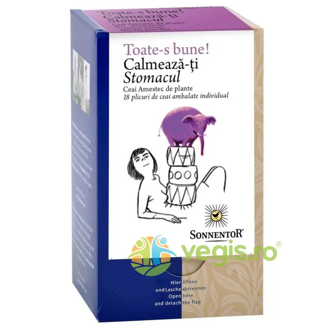 Ceai Toate-s Bune Calmeaza-ti Stomacul Ecologic/Bio 18dz SONNENTOR — preț și oferte