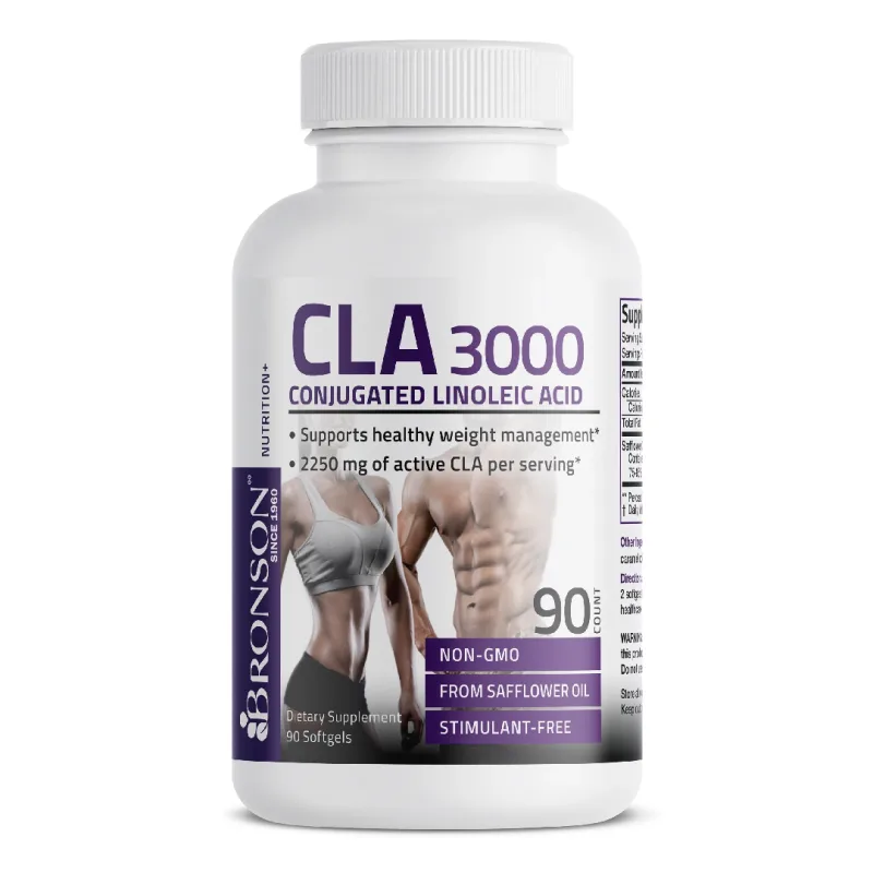 CLA 3000 acid linoleic conjugat, 90 capsule, Bronson Laboratories — preț și oferte