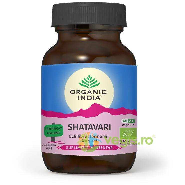 Shatavari Ecologic/Bio 60cps vegetale ORGANIC INDIA — preț și oferte