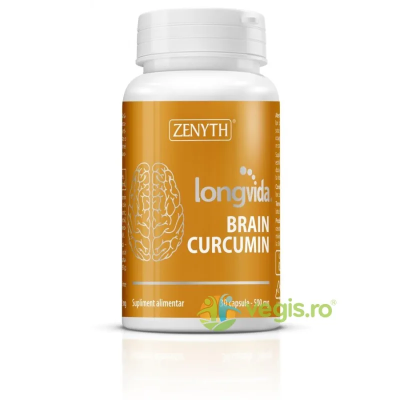 Longvida Brain Curcumin 500mg 30cps Zenyth — preț și oferte