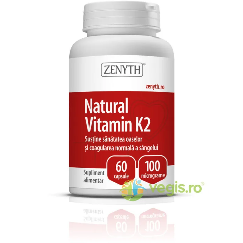Vitamina K2 Naturala 100mcg 60cps Zenyth — preț și oferte
