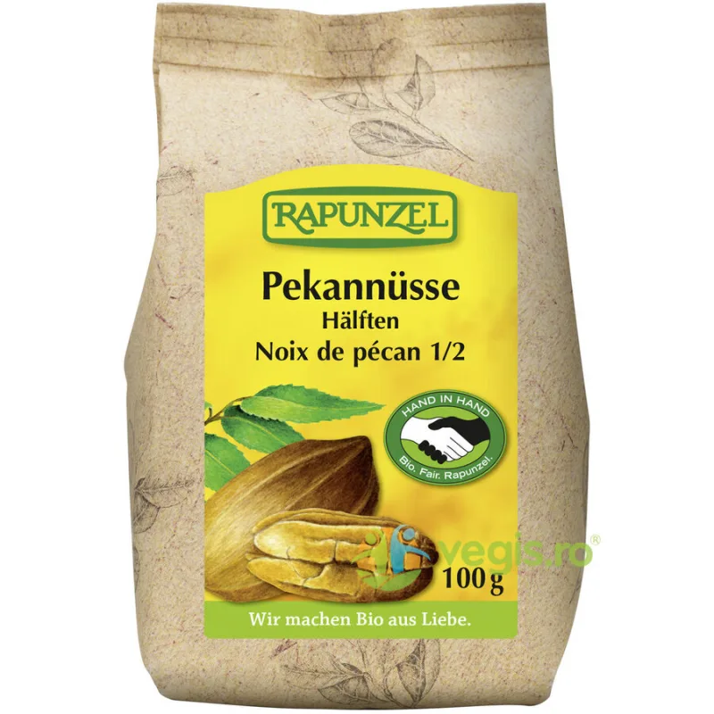 Nuci Pecan Raw Ecologice/Bio 100g Rapunzel — preț și oferte