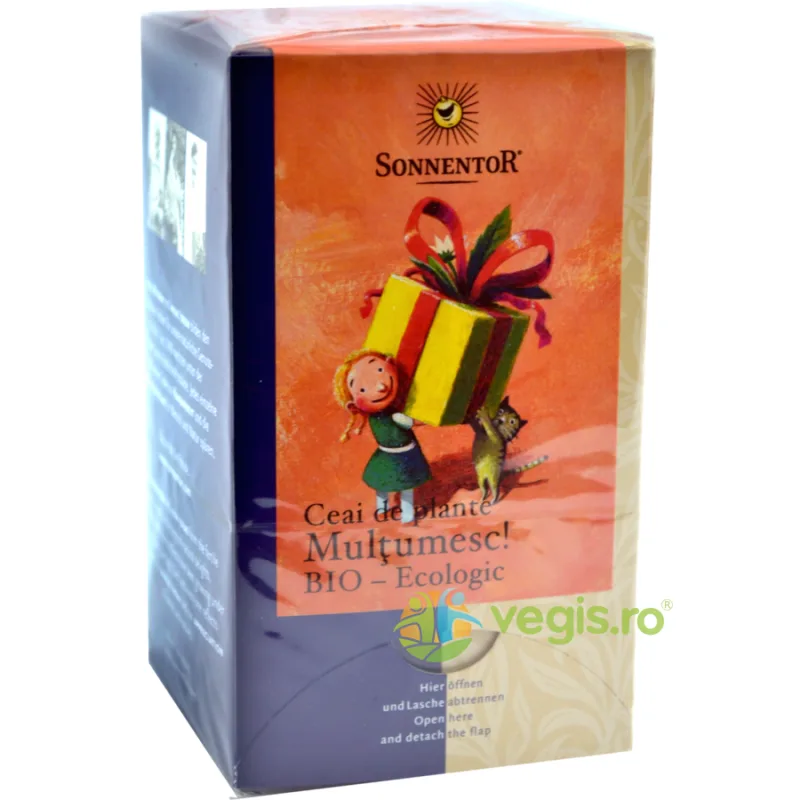 Ceai Multumesc Ecologic/Bio 18dz SONNENTOR — preț și oferte