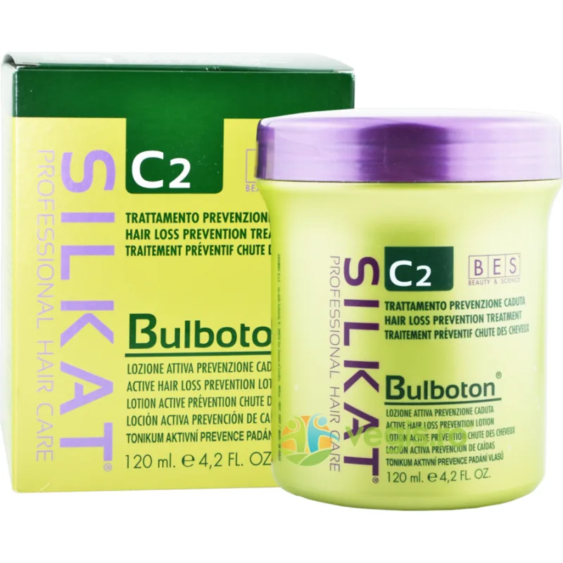 Lotiune Bulboton pentru Prevenirea Caderii Parului 12 fiole x 10ml BES ROMANIA — preț și oferte