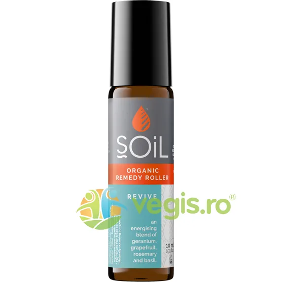 Roll-On Revive - Amestec Energizant si Echilibrant cu Uleiuri Esentiale Ecologice/Bio 10ml SOiL — preț și oferte