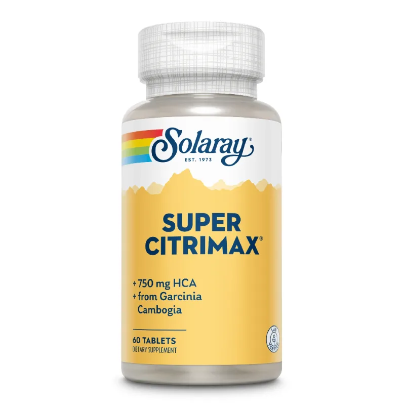 Super CitriMax (Garcinia cambogia) 750mg, Solaray, 60 tablete, Secom — preț și oferte