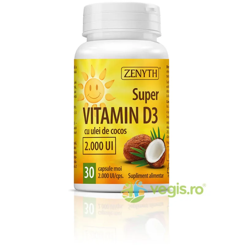 Super Vitamina D3 2000UI 30cps moi Zenyth — preț și oferte