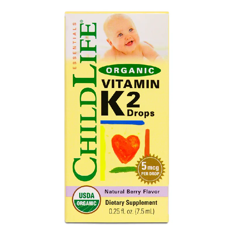 Vitamin K2 (copii) 15 mcg Childlife Essentials, 7,5 ml, Secom — preț și oferte