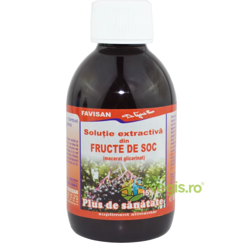 Solutie Extractiva din Fructe de Soc 200ml Favisan — preț și oferte