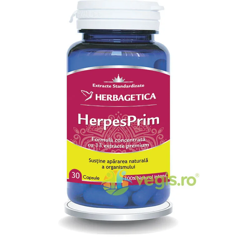 Herpes Prim 30Cps HERBAGETICA — preț și oferte