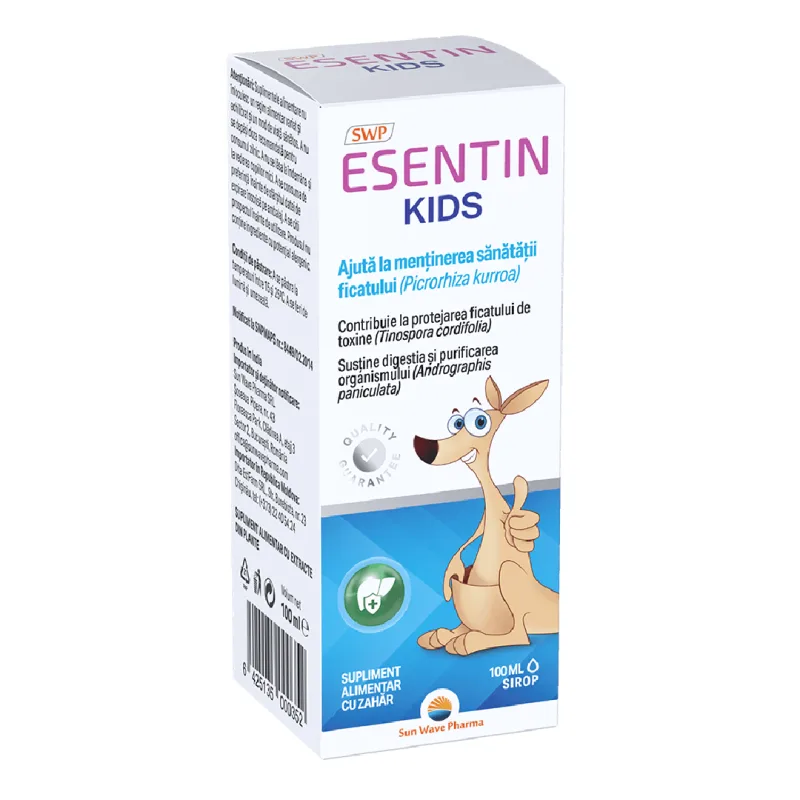 Sirop Esentin Kids, 100 ml, Sun Wave Pharma — preț și oferte