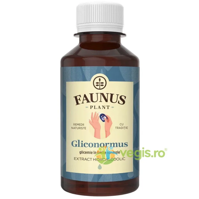 Tinctura Gliconormus (Glicemie in limite normale) 200ml FAUNUS PLANT — preț și oferte