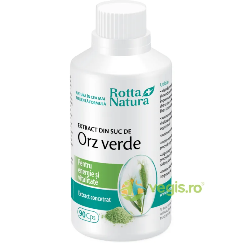 Extract din Suc de Orz Verde 90cps ROTTA NATURA — preț și oferte