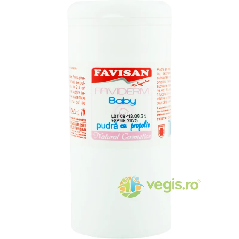 FaviDerm Baby Pudra cu Propolis pentru Bebelusi 100ml Favisan — preț și oferte