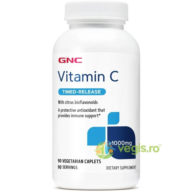 Vitamina C  1000mg 90tb cu eliberare prelungita GNC — preț și oferte
