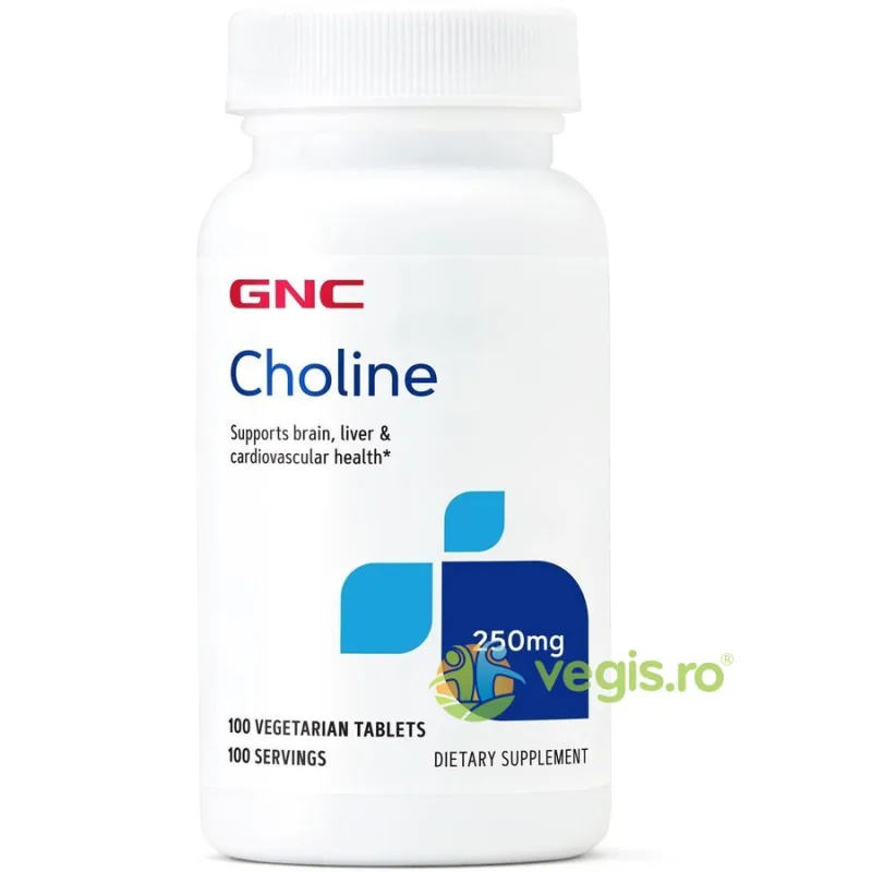 Colina (Choline) 250mg 100tb GNC — preț și oferte