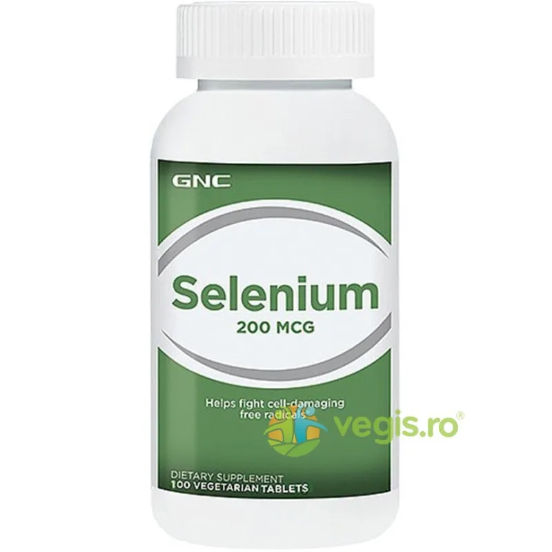 Seleniu 200mcg 100tb vegetale GNC — preț și oferte