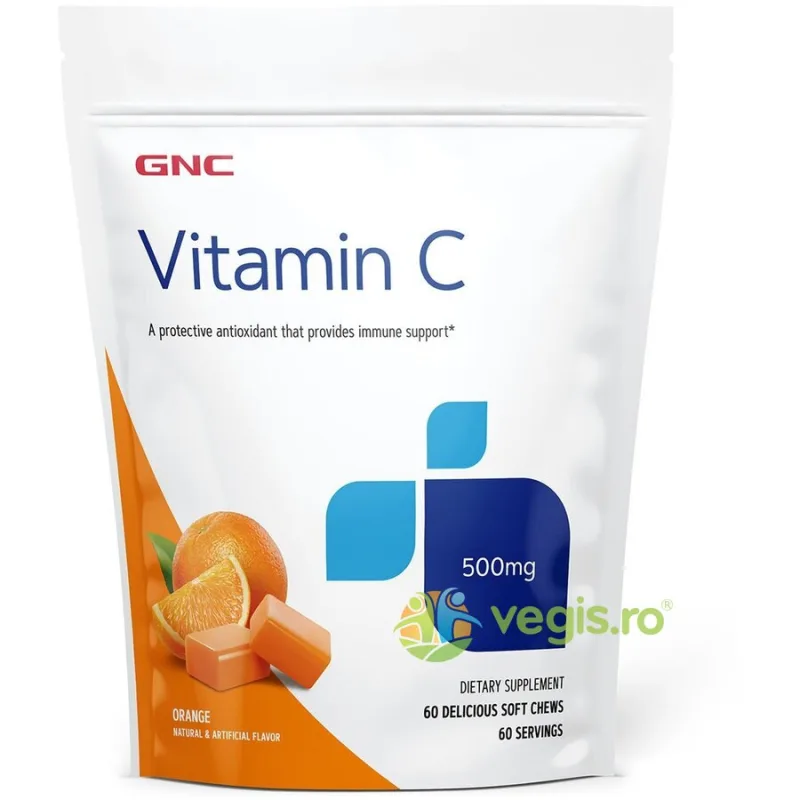Vitamina C (Caramele) 500mg 60buc GNC — preț și oferte