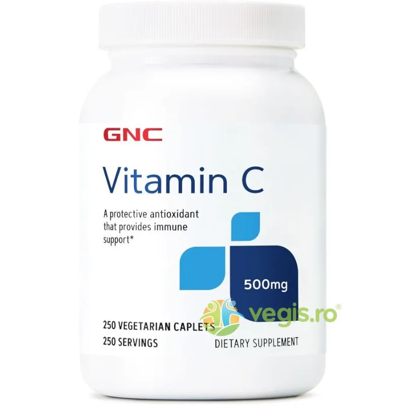Vitamina C 500mg 250tb vegetale GNC — preț și oferte