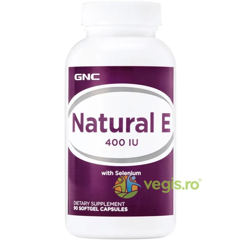 Vitamina E Naturala 400ui cu Seleniu 90cps moi GNC — preț și oferte