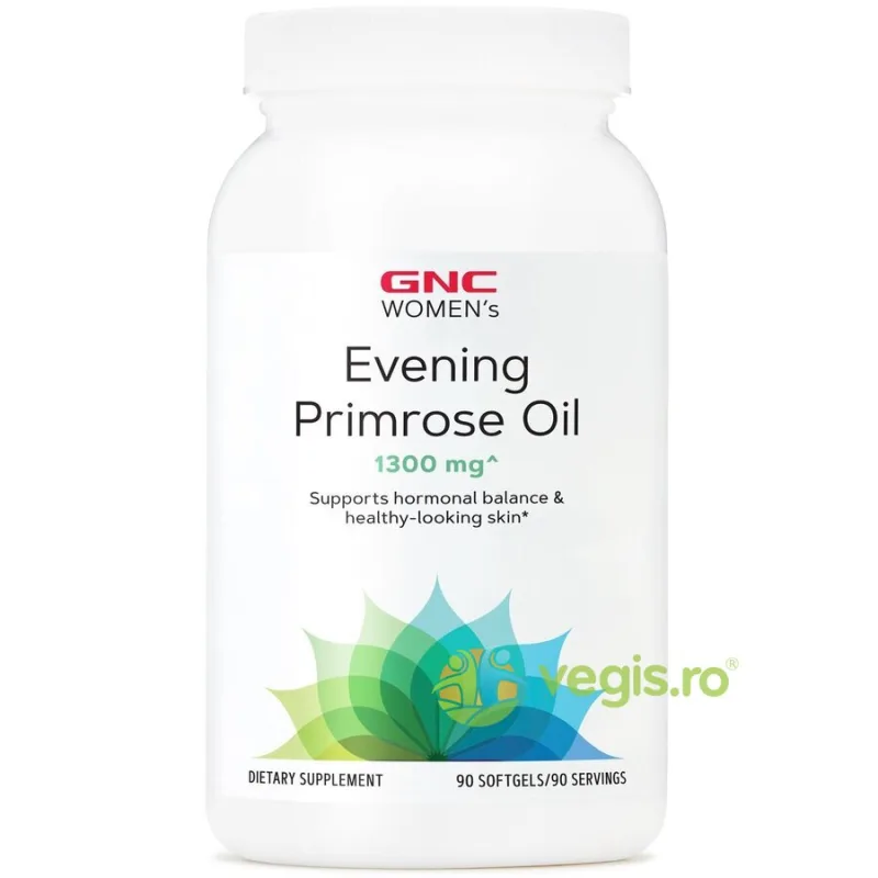 Ulei de Luminita Noptii pentru Femei (Evening Primrose Oil) 1300mg 90cps moi GNC — preț și oferte