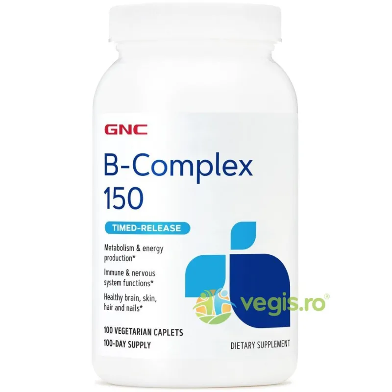 B-Complex 150 (Complex de Vitamina B) 100cps vegetale cu eliberare prelungita GNC — preț și oferte