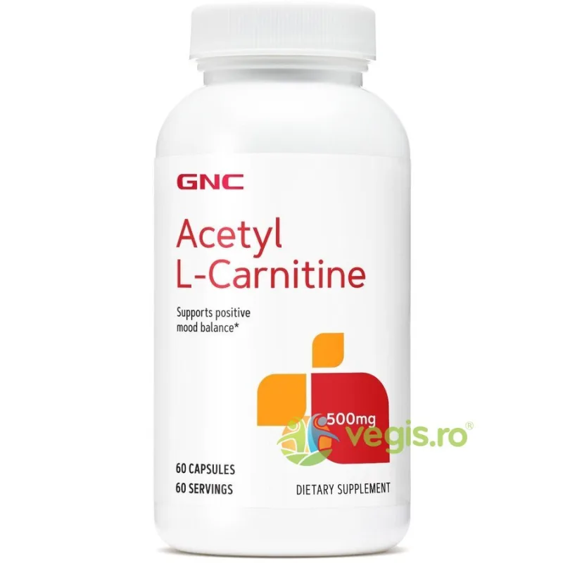 Acetyl L-Carnitine (Acetil L-Carnitina) 500mg 60cps GNC — preț și oferte