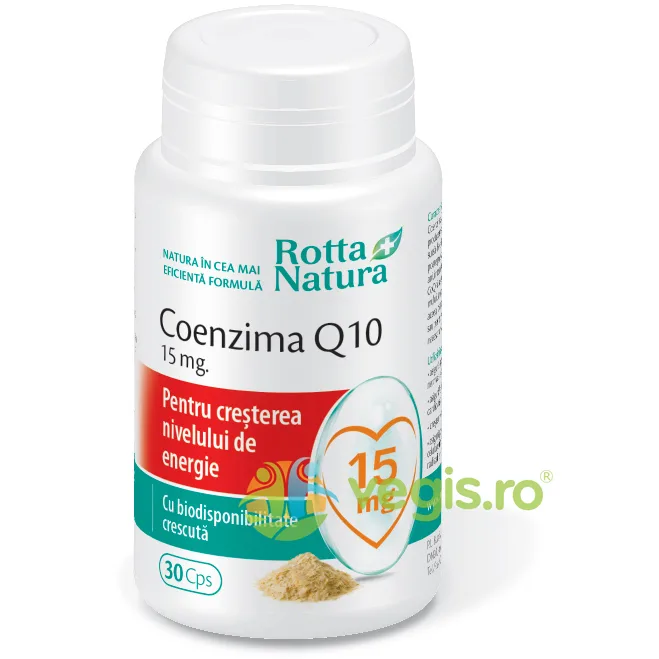 Coenzima Q10 15mg 30cps ROTTA NATURA — preț și oferte