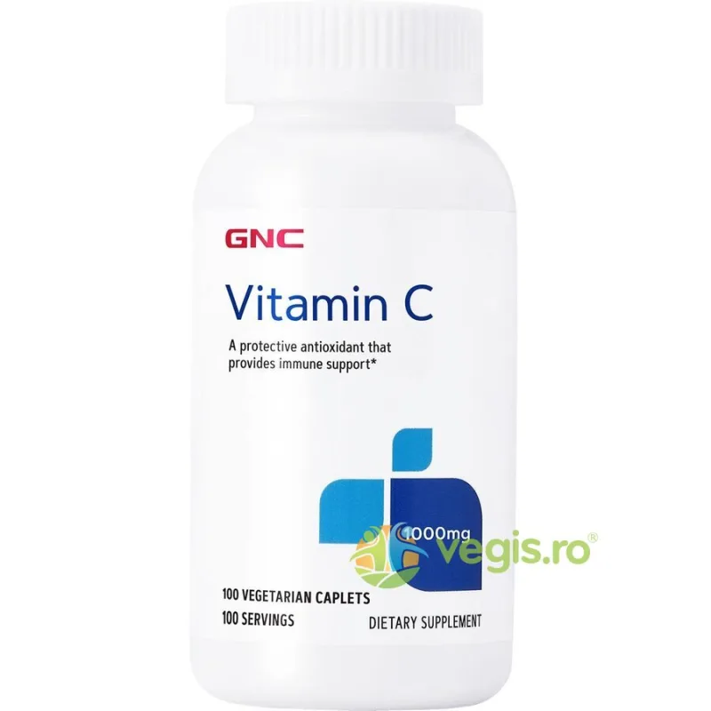 Vitamina C 1000mg cu Macese 100cps vegetale GNC — preț și oferte