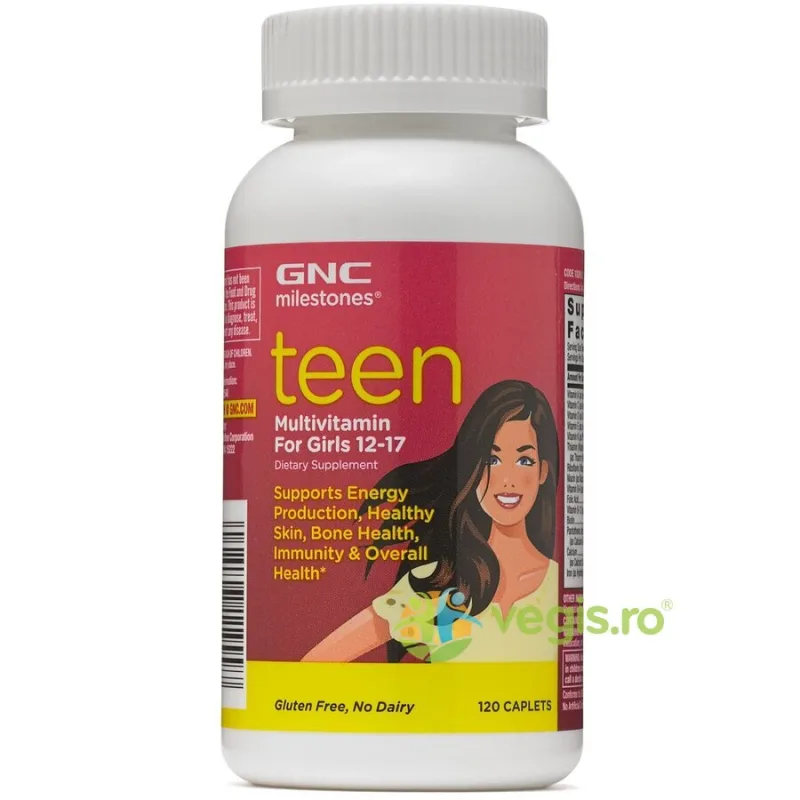 Multivitamine pentru Adolescente 12-17 Ani Milestones Teen 120tb GNC — preț și oferte