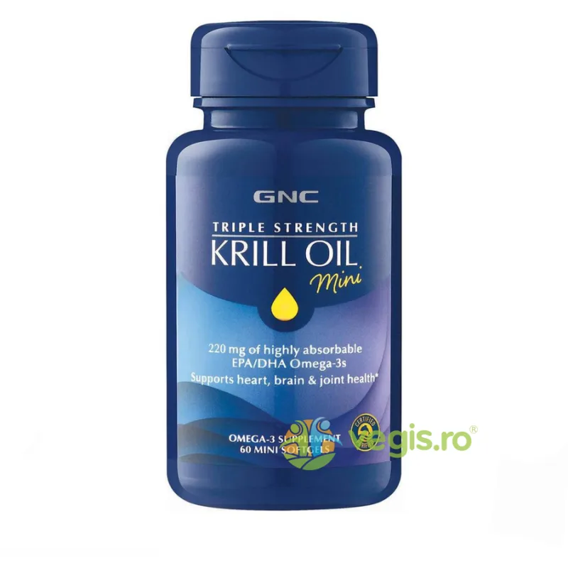 Ulei de Krill Triple Strenght 60cps mini moi GNC — preț și oferte
