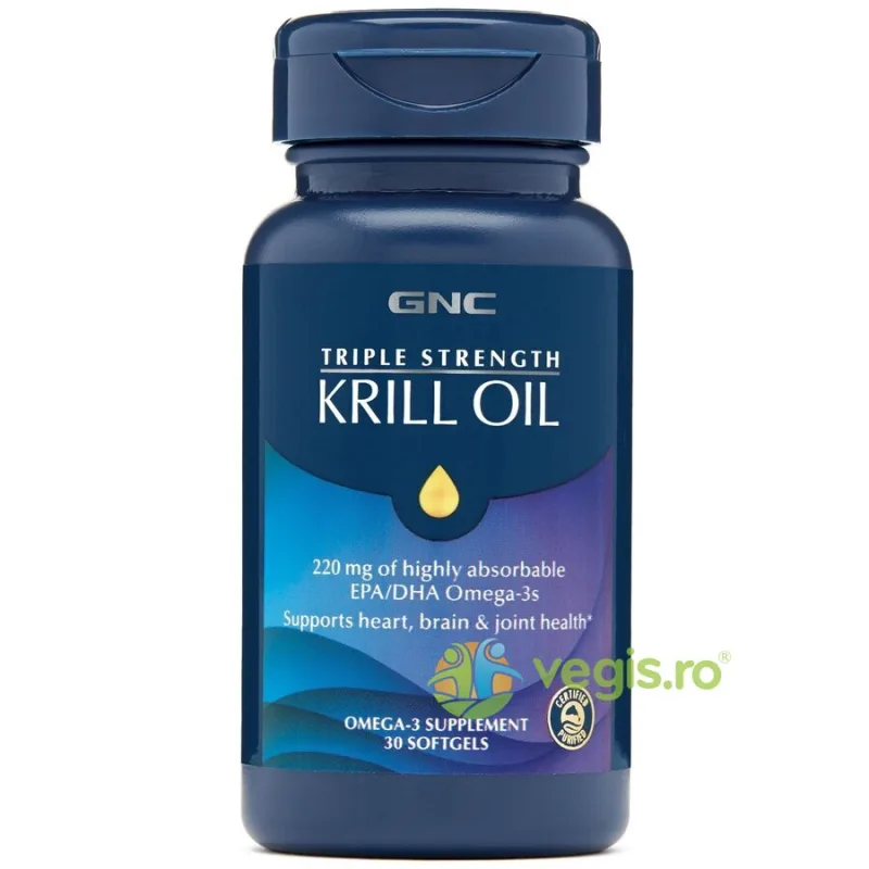 Ulei de Krill Triple Strenght 30cps moi GNC — preț și oferte