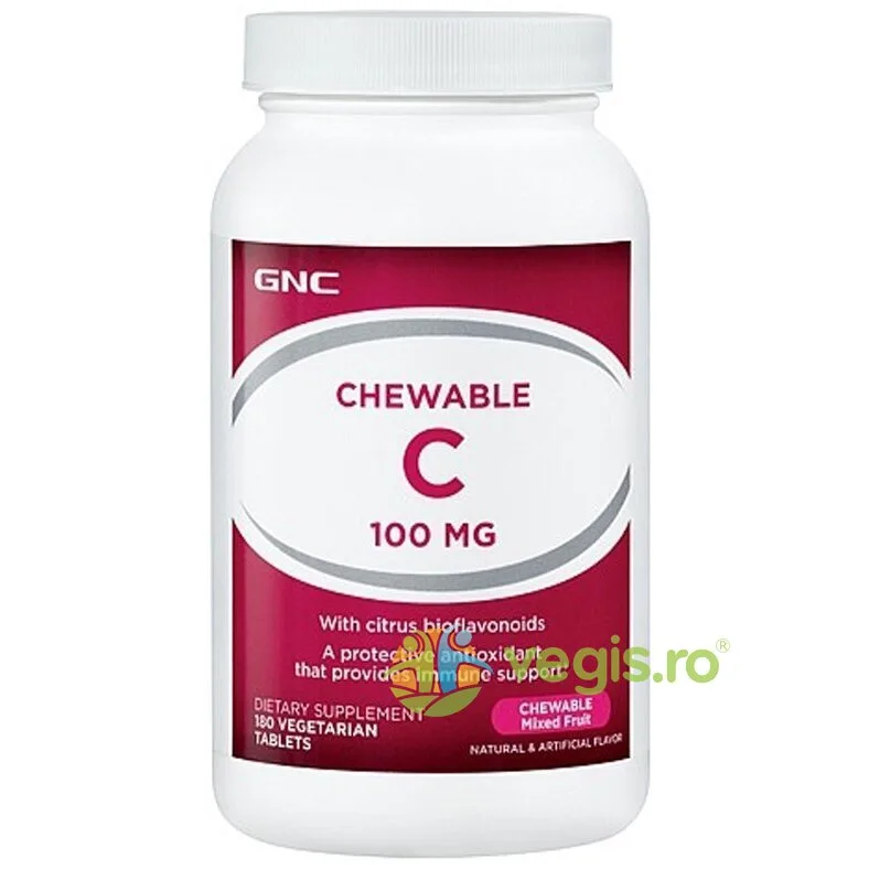 Vitamina C Masticabila 100mg 180tb vegetale GNC — preț și oferte