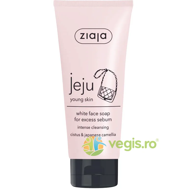 Sapun pentru Curatarea Fetei Jeju Pink Young Skin 75ml ZIAJA — preț și oferte