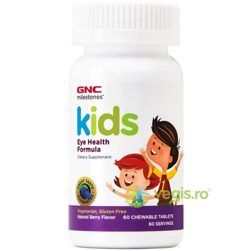 Formula pentru Sanatatea Vizuala cu Aroma de Fructe de Padure pentru Copii Milestones 60tb GNC — preț și oferte