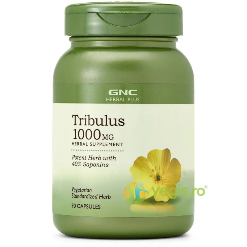 Tribulus Herbal Plus 1000mg 90cps GNC — preț și oferte