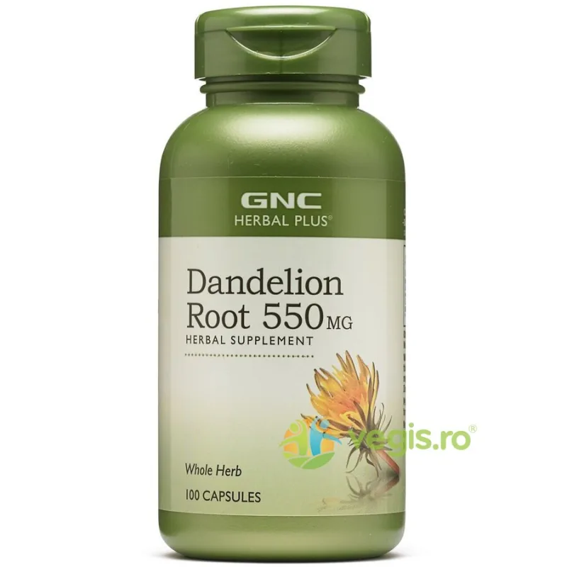 Radacina de Papadie (Dandelion Root) Herbal Plus 550mg 100cps GNC — preț și oferte