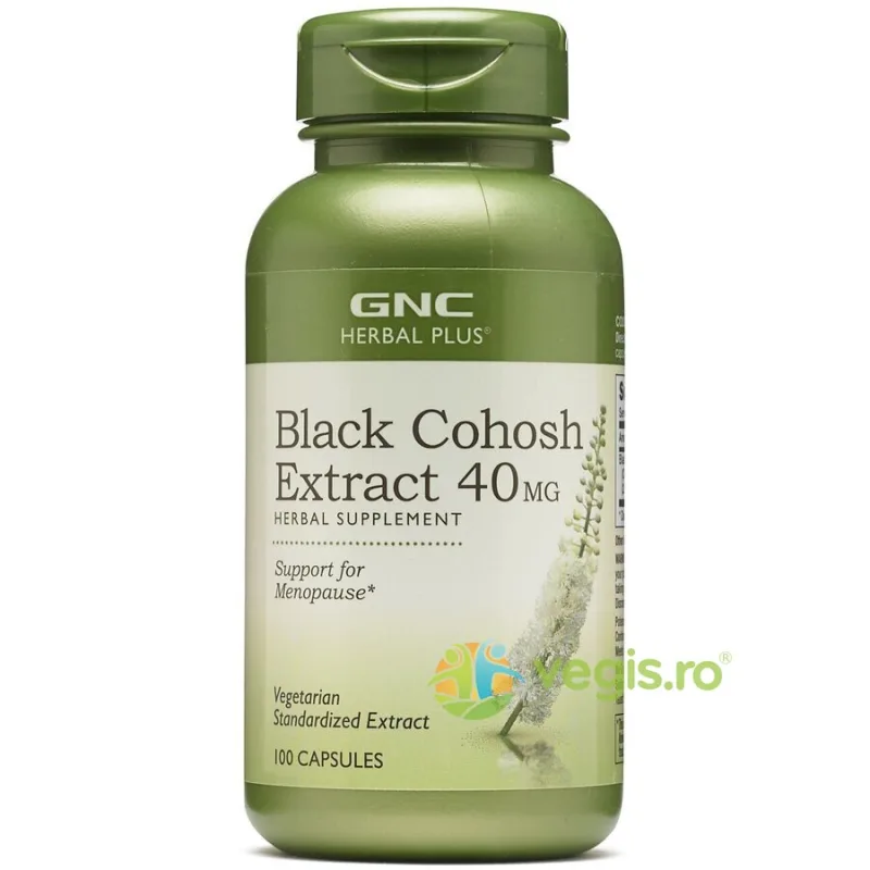 Black Cohosh (Extract Standardizat de Cohos Negru) Herbal Plus 40mg 100cps vegetale GNC — preț și oferte