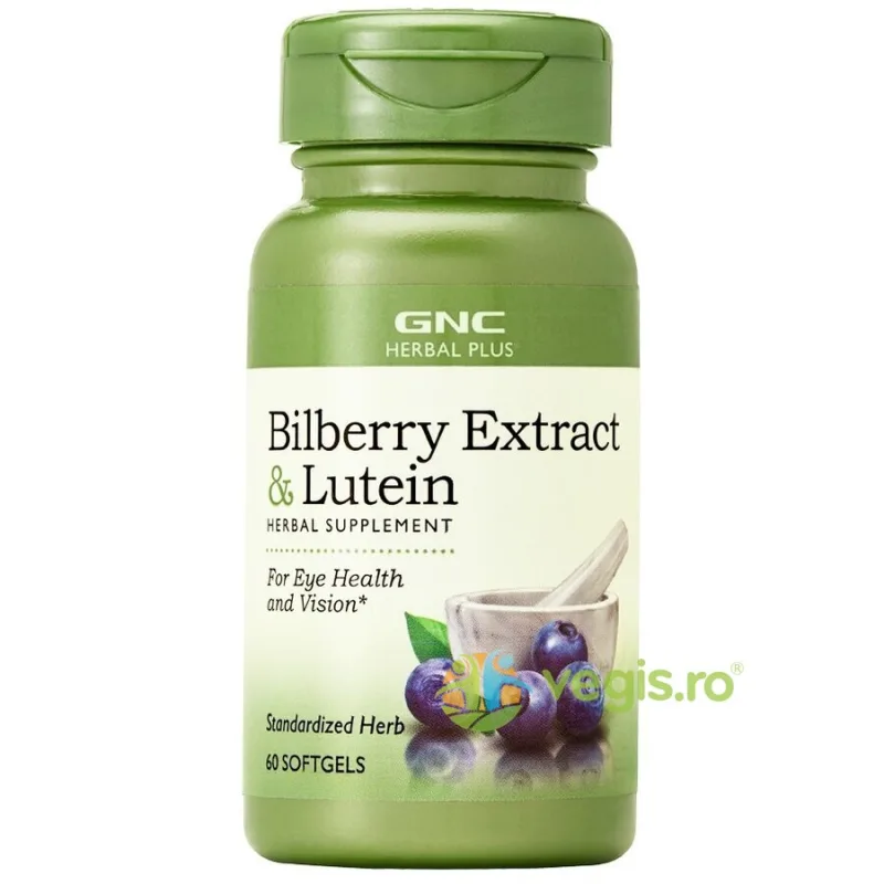 Extract de Afine si Luteina Herbal Plus 60cps moi GNC — preț și oferte