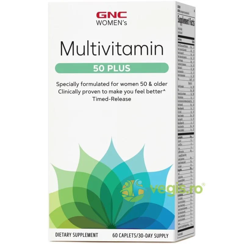Multivitamine si Minerale pentru Femei 50 Plus 60cps GNC — preț și oferte