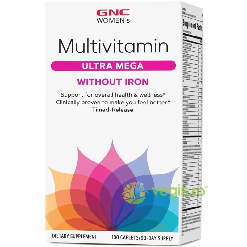 Complex de Multivitamine pentru Femei Fara Fier 180tb cu eliberare prelungita GNC — preț și oferte