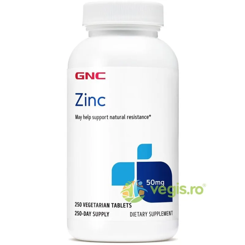 Zinc 50mg 250tb vegetale GNC — preț și oferte