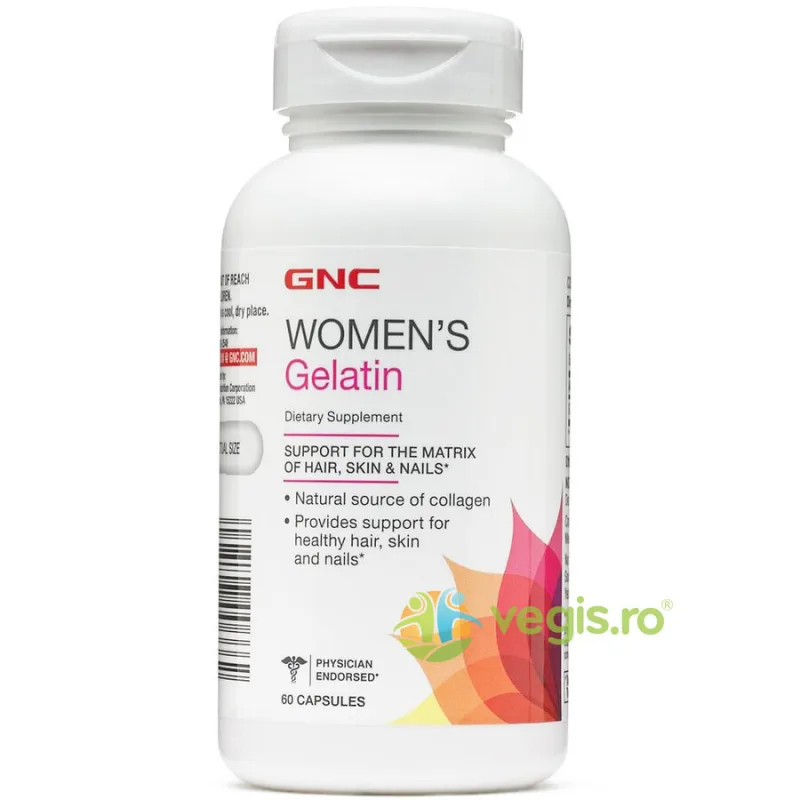 Gelatina (Gelatin) - Suport pentru Piele, Par si Unghii Women`s 778mg 60cps GNC — preț și oferte