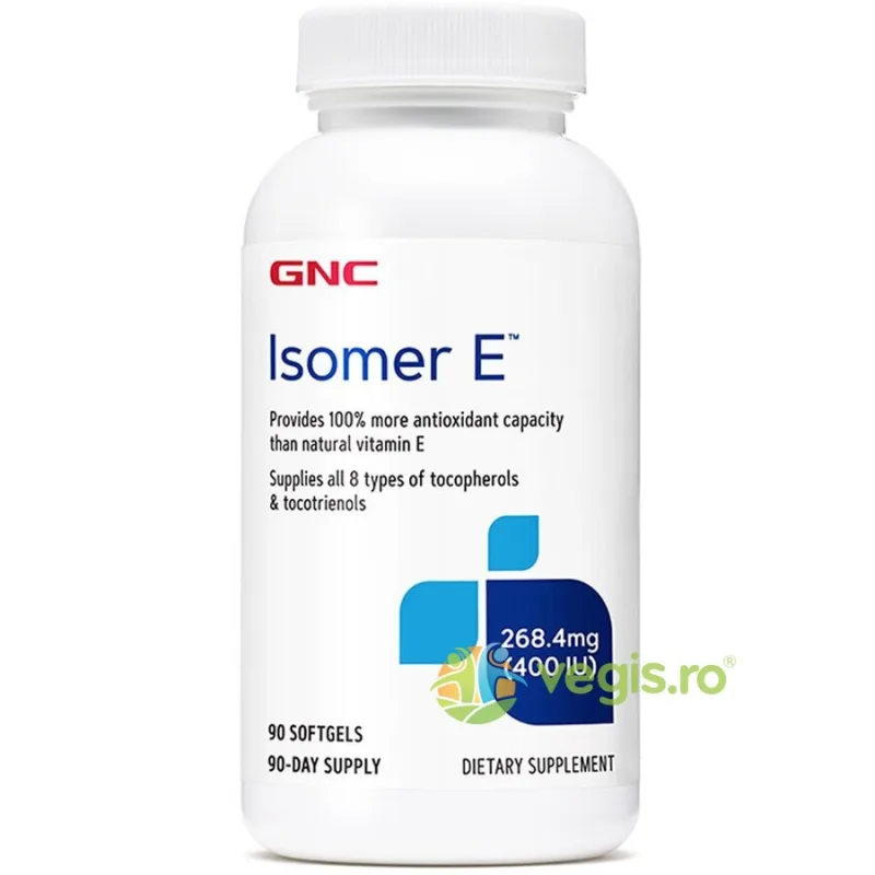 Isomer E (Vitamina E) 400ui 90cps moi GNC — preț și oferte