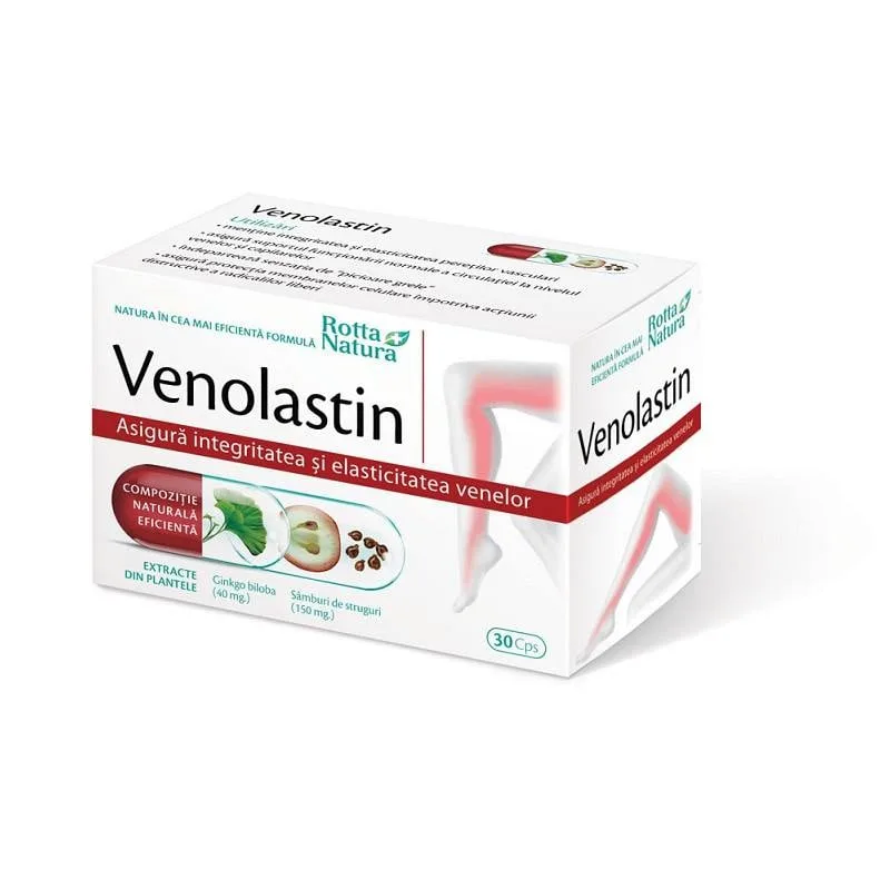 Venolastin, 30 capsule, Rotta Natura — preț și oferte