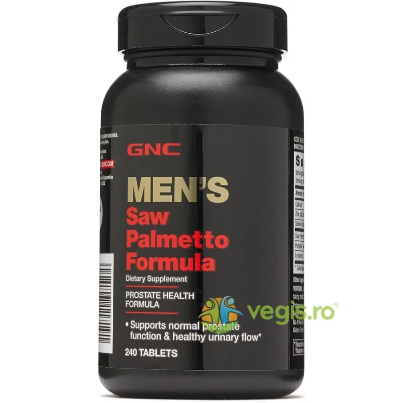 Saw Palmetto Men's Formula (Extract din Palmier Pitic pentru Barbati) 240tb GNC — preț și oferte
