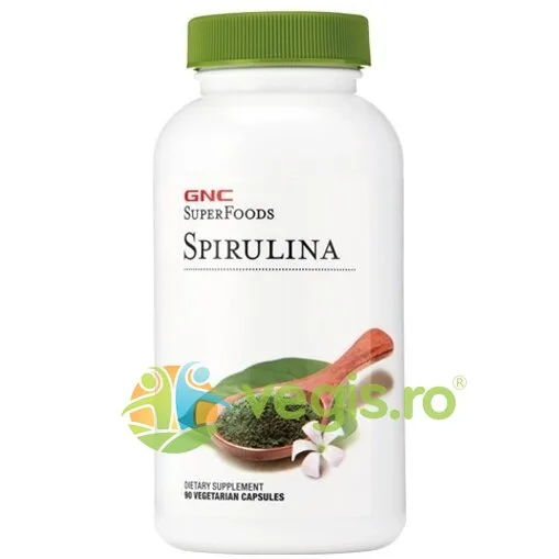 Spirulina 500mg Super Foods 90cps GNC — preț și oferte
