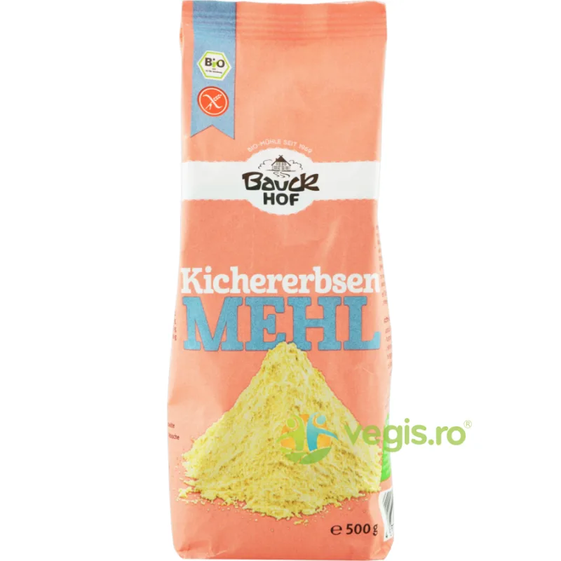 Faina de Naut Fara Gluten Ecologica/Bio 500g BAUCKHOF — preț și oferte