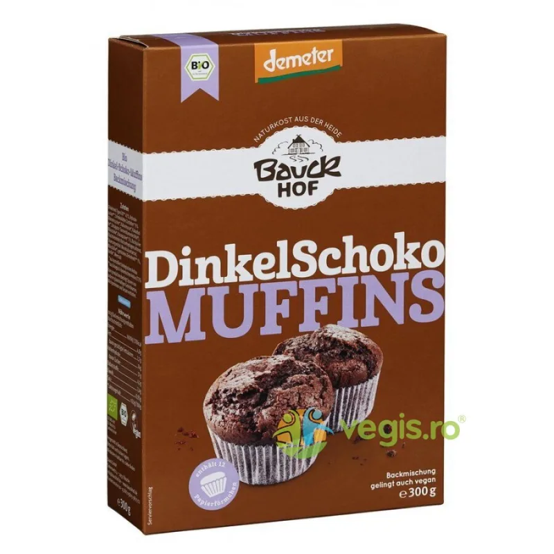 Mix din Spelta pentru Briose cu Ciocolata Demeter Ecologic/Bio 300g BAUCKHOF — preț și oferte